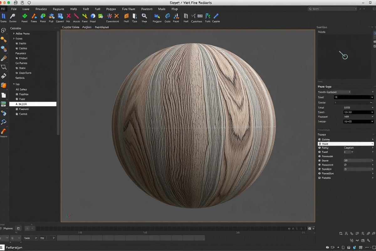 Unity Editor workspace showing a GrainStack concrete texture applied to a floor plane with URP lit material preview, albedo map, normal map, and roughness map visible in the Inspector panel